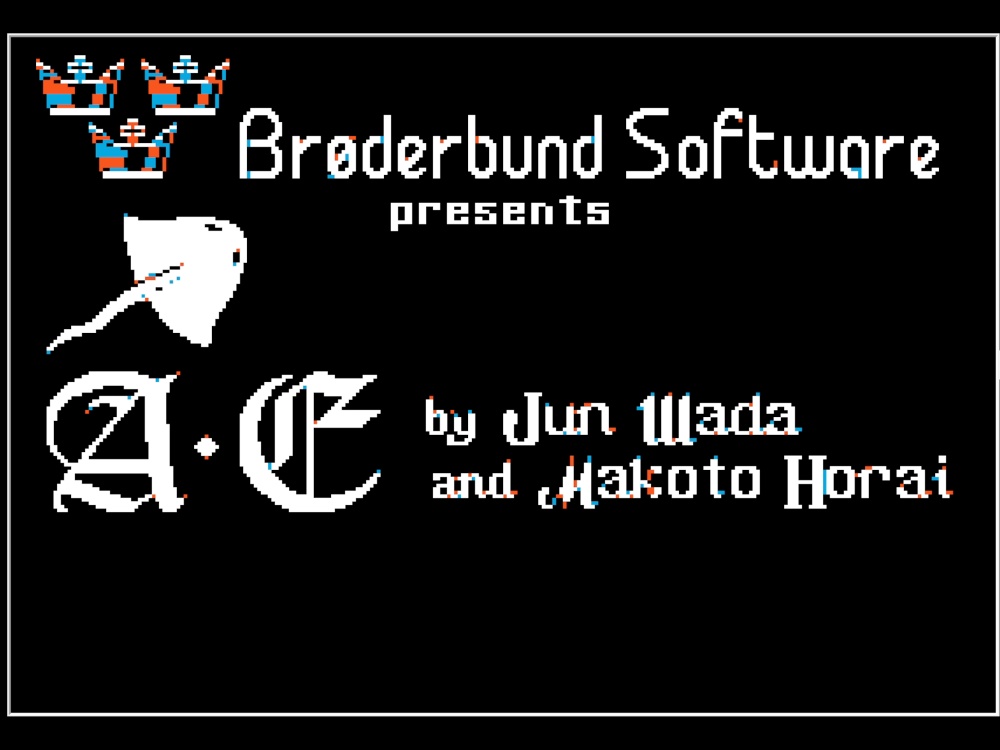 Title Screen of AE for Apple II